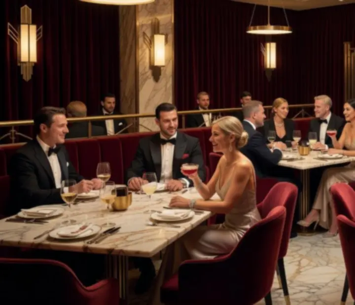 Ekskluzywne wydarzenie pokerowe w eleganckiej restauracji