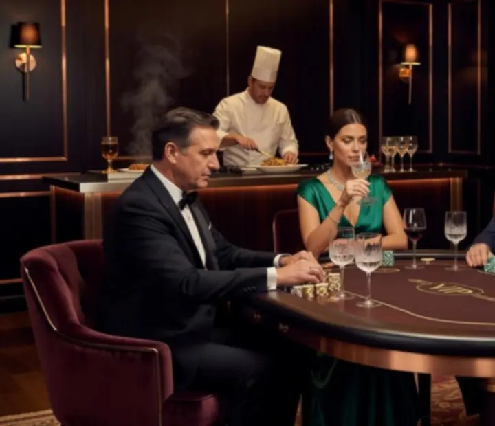 Kameralny, luksusowy wieczór pokerowy VIP z elegancką obsługą